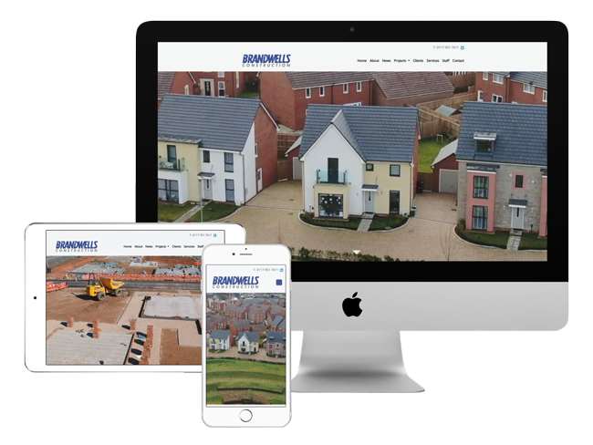 Brandwells Construction Custom Built Responsive Website Design With CMS